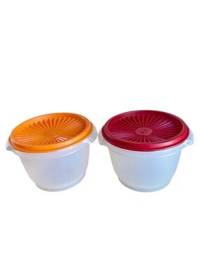 TUPPERWARE vintage servalier storage containers